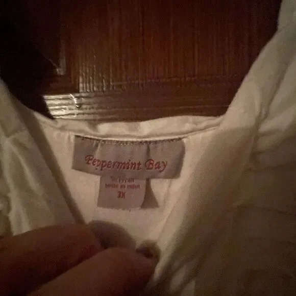 White Cotton Beach/Pool Coverup  - Picture 4 of 5